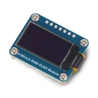 Podzespoły elektroniczne - Wyświetlacz OLED IPS 0,96'' 64x128px - SPI - 65K RGB - do Raspberry Pi, Arduino, STM32 - Waveshare 25133 - miniaturka - grafika 1