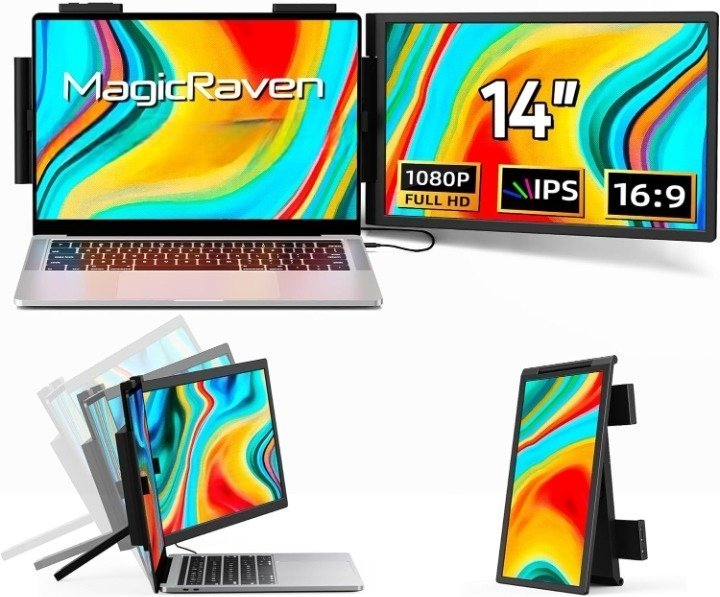 Arzopa Przenośny Monitor do Laptopa 14