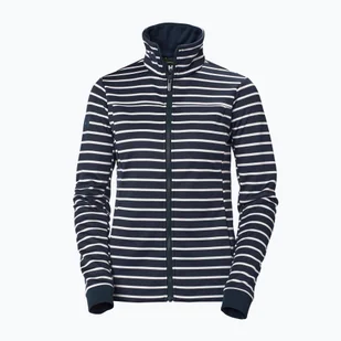 Bluza żeglarska damska Helly Hansen Crew Fleece navy stripe - Bluzy damskie - miniaturka - grafika 1