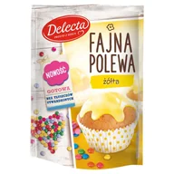 Ciasta i półprodukty do ciast - Delecta Fajna polewa żółta do dekoracji wypieków 80 g - miniaturka - grafika 1