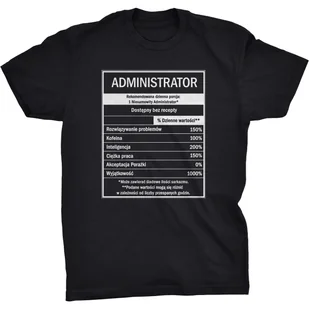 Etykieta GDA Administrator Koszulka Administratora - Koszulki męskie - miniaturka - grafika 1