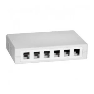 LogiLink Puszka natynkowa Keystone NK4033 12 portów UTP, biała - Gniazdka elektryczne - miniaturka - grafika 5