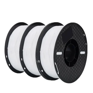 filament do druku 3D, średnica 1,75 mm, materiał przyjazny dla środowiska, wysoka jakość, 3 kg TPU White - Filamenty i akcesoria do drukarek 3D - miniaturka - grafika 1