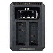 Ładowarki do aparatów dedykowane - Panasonic Ładowarka do aparatu JJC Podwójna Ładowarka Usb Do Dmw-blg10 Dmw-ble9 Leica Bp-dc15 SB5730 - miniaturka - grafika 1