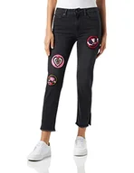 Spodnie damskie - Love Moschino Damskie Spodnie Casual, Czarny, 27 - miniaturka - grafika 1