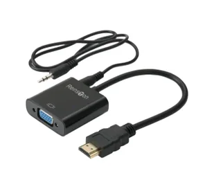 Reinston EDV013 HDMI na VGA + Audio - Złącza, przejściówki, adaptery - miniaturka - grafika 1