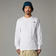 Koszulki męskie - The North Face Męskie L/S Easy Koszulka White L - miniaturka - grafika 1