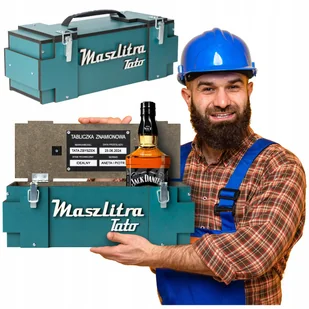 Prezent dla Taty Skrzynka na alkohol MaszLitra prezent na 18-99 urodziny - Zestawy upominkowe Prezent dla Taty Skrzynka na alkohol MaszLitra prezent na 18-99 urodziny - Zestawy upominkowe - miniaturka - grafika 1
