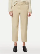 Spodnie damskie - Marc O'Polo Chinosy 402 0018 10087 Beżowy Tapered Fit - miniaturka - grafika 1