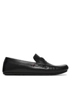 Mokasyny męskie - Tommy Hilfiger Mokasyny Hardware Hilfiger Driver Shoe FM0FM05838 Czarny - miniaturka - grafika 1