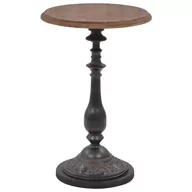Ławy i stoliki kawowe - vidaXL Stolik z litego drewno jodłowego, 40 x 64 cm, brązowy - miniaturka - grafika 1