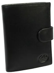 Portfel Męski Skórzany EL FORREST Skóra Duży Pionowy Bez Zapięcia Jedno Skrzydełko 1403 67 RFID CZARNY 13 x 10 x 2.5 [cm] - Portfele - miniaturka - grafika 1