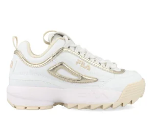 Buty dziecięce Fila FFT006213069 DISRUPTOR F TEENS Białe - Buty dla dziewczynek - miniaturka - grafika 1