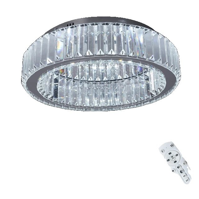 Żyrandol, kryształowy design, ściemniany za pomocą pilota, ściemnianie za pomocą pilota, 40W