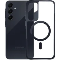 Etui i futerały do telefonów - Etui 3MK Satin Armor MagCase do Samsung Galaxy A55 5G Przezroczysto-czarny - miniaturka - grafika 1