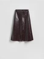 Spódnice - Reserved - Spódnica z imitacji skóry - bordowy - miniaturka - grafika 1