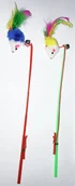 Zabawki dla kotów - LUPIPETS ZABAWKA KOT WĘDKA MYSZ+DZWONEK 31CM PLT0101 48 - miniaturka - grafika 1