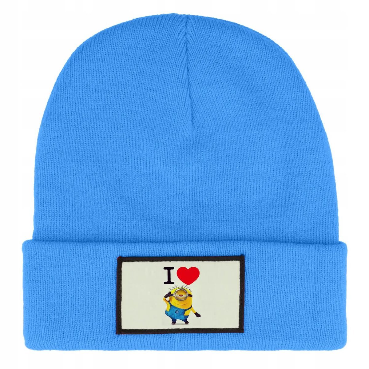 CZAPKA ZIMOWA CIEPŁA NIEBIESKA DLA DZIECI Z MOTYWEM GRU&DRU WIELE WZORÓW