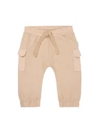 Spodenki dla niemowląt - Noppies Spodnie dresowe "Orion" w kolorze beżowym - miniaturka - grafika 1