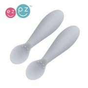 Sztućce dla dzieci - EZPZ Tiny Spoon - Pastelowa Szarość - Silikonowa Łyżeczka EZPZ SILIKONOWA ŁYŻECZKA PSZ - miniaturka - grafika 1