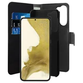 Etui i futerały do telefonów - Etui PURO Wallet Detachable 2w1 do Samsung Galaxy S23+ Czarny - miniaturka - grafika 1
