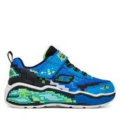 Buty dla chłopców - Sneakersy Skechers Mega Scene 402162N/BBLM Niebieski - miniaturka - grafika 1