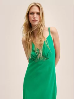 Sukienki - Sukienka letnia Lencero 27037130 Zielony Regular Fit - Mango - grafika 1