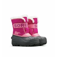 Buty dla chłopców - Dziecięce buty zimowe Sorel Childrens Snow Commander™ Boot Rozmiar butów (UE): 28 / Kolor: różowy/czarny - miniaturka - grafika 1