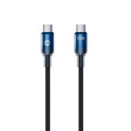 Kable USB - Forever kabel Ombre USB-C - USB-C 1,0 m 100W czarny - miniaturka - grafika 1