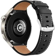 Akcesoria do smartwatchy - Pasek do Samsung Galaxy Watch Forcell F-Design FS21 dziurki skóra ekologiczna 22 mm czarny - miniaturka - grafika 1