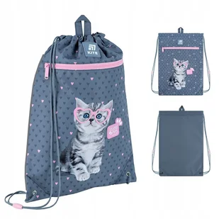 WOREK NA BUTY SZKOLNY DLA DZIEWCZYNKI STUDIO PETS KITE - Worki na buty - miniaturka - grafika 1