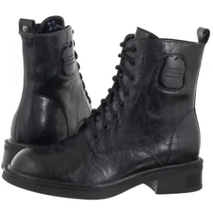 Botki Czarne K7180-01/00-7 (MA1442-a) Maciejka - Botki damskie - miniaturka - grafika 1