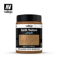 Kolejki i akcesoria - Vallejo Diorama Effects - Brown Earth / 200ml Vallejo 26219 - miniaturka - grafika 1