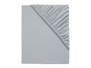 Emma Prześcieradło z dżerseju z gumką, 90-100 x 200 cm (Szary) - Prześcieradła - miniaturka - grafika 1