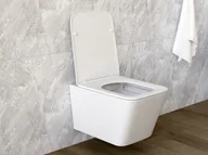 Miski WC - Miska WC wisząca rimless bezkołnierzowa z deską wolnoopadającą DAX deska - miniaturka - grafika 1