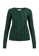 Swetry damskie - ALARY Damski kardigan 15424697-AL01, ciemnozielony, M/L, ciemnozielony, M-L - miniaturka - grafika 1