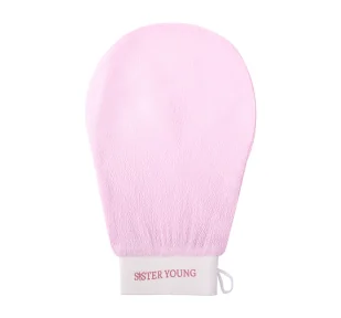 Sister Young Nova złuszczająca rękawica do peelingu ciała Pink - Rękawice i gąbki do kąpieli - miniaturka - grafika 1
