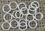 Biżuteria - akcesoria - [301019] Ogniwka otwarte 5mm kolor srebrny 180szt - miniaturka - grafika 1