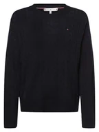Swetry damskie - Tommy Hilfiger - Sweter damski, niebieski - miniaturka - grafika 1