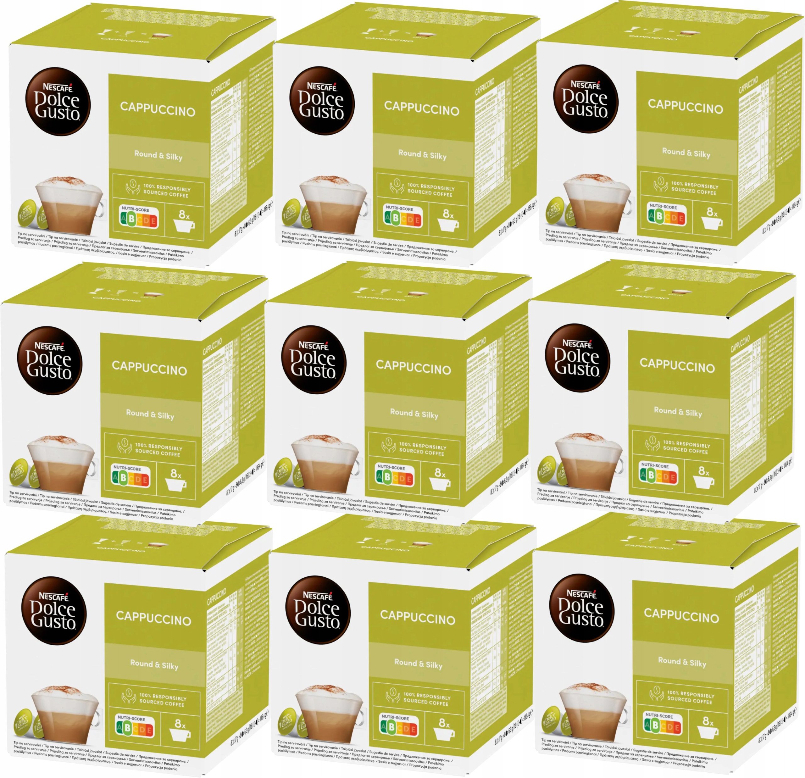 Kapsułki Nescafe Dolce Gusto Cappuccino 9x16 sztuk