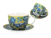 Filiżanki - Filiżanka ze spodkiem 0,25 L Carmani - Vincent van Gogh Irysy 830-8205 - miniaturka - grafika 1