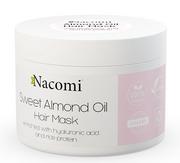 Maski do włosów - Nacomi maska do włosów z olejem ze słodkich migdałów kwasem hialuronowym i proteinami ryżu 200ml - miniaturka - grafika 1