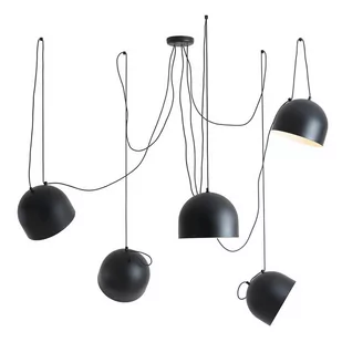 Lampa loftowa wisząca salonowa Noor 1122F1 Aldex nad stół czarna - Lampy sufitowe - miniaturka - grafika 1