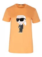 Koszulki i topy damskie - Damski T-shirt Karl Lagerfeld - KARL LAGERFELD - miniaturka - grafika 1