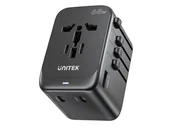 Ładowarki do telefonów - UNITEK Ładowarka podróżna EU/US/UK/AUS PD 65 W P1122ABK01 - miniaturka - grafika 1