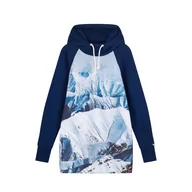 Bluzy narciarskie - Bluza outdoorowa z kapturem damska DEEP TRIP Snowland softshell - miniaturka - grafika 1