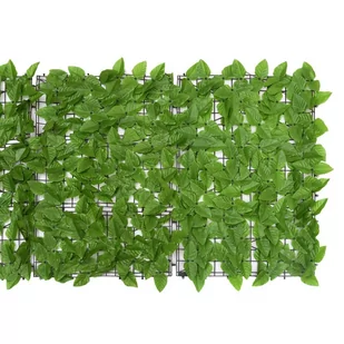 Osłona balkonowa, zielone liście, 200x75 cm Lumarko - Parasole ogrodowe - miniaturka - grafika 4