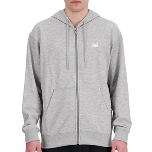 Bluza New Balance MJ41501AG - szara - Bluzy sportowe męskie - miniaturka - grafika 1