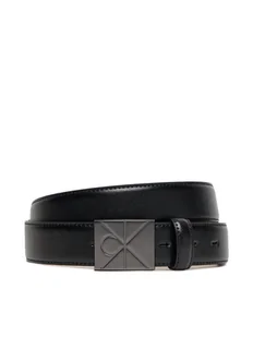 Calvin Klein Pasek Męski Emblem Plaque Buckle 32Mm LV04D7046G Czarny - Paski - miniaturka - grafika 1