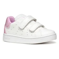 Buty dla dziewczynek - Geox B Eclyper Girl A buty dziecięce dziewczęce, Biały, różowy, 21 EU - miniaturka - grafika 1